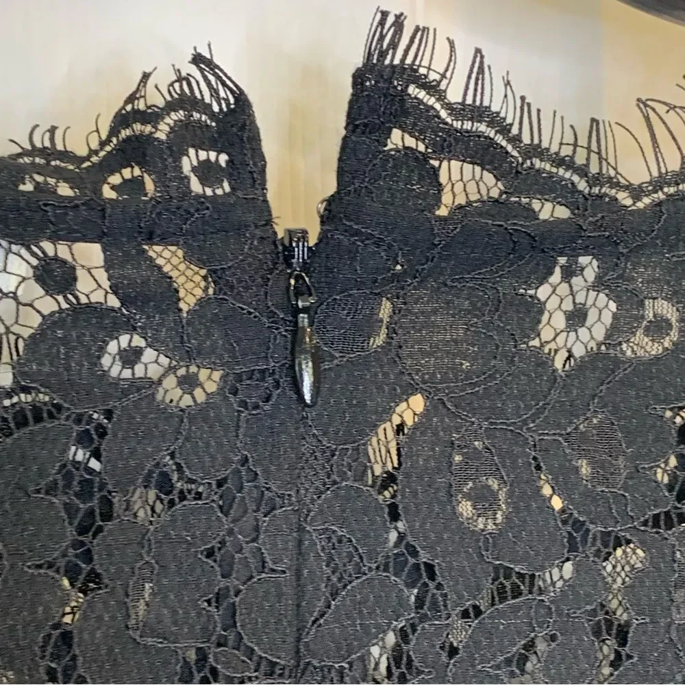 Joie Riya Black Lace Cocktail Dress Size 2